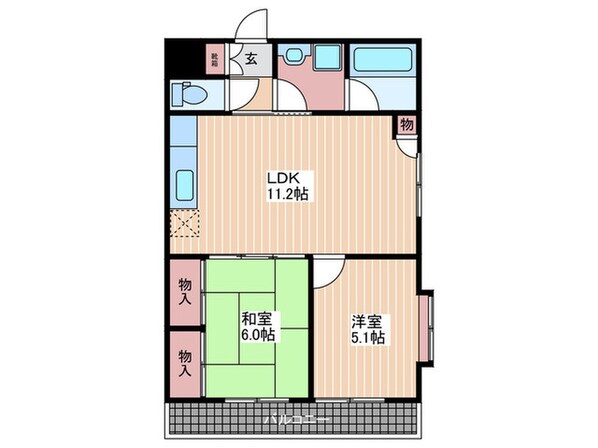 グレ－スシャト－(4階)の物件間取画像